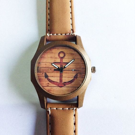 Anchor Watch Vintage Style Leather Watch Retro Watch