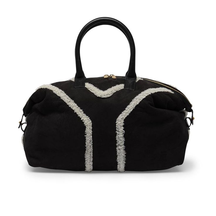 Black Shearling Easy Bag