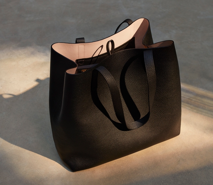 Classic Structured Leather Tote