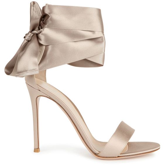 Gianvito Rossi Gala champagne satin sandals