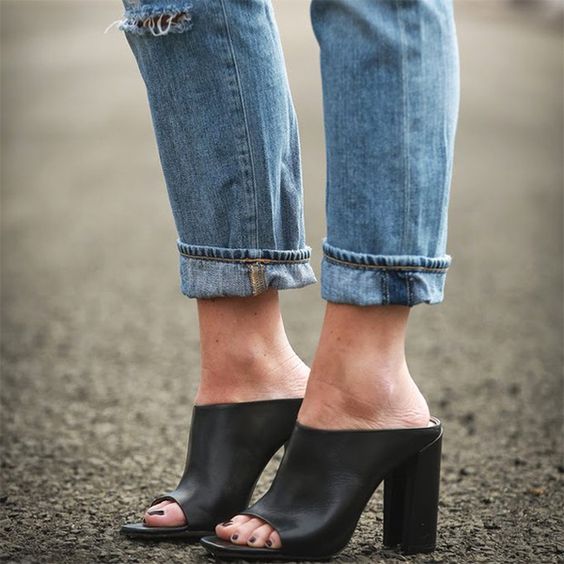 Perfect mules + denim