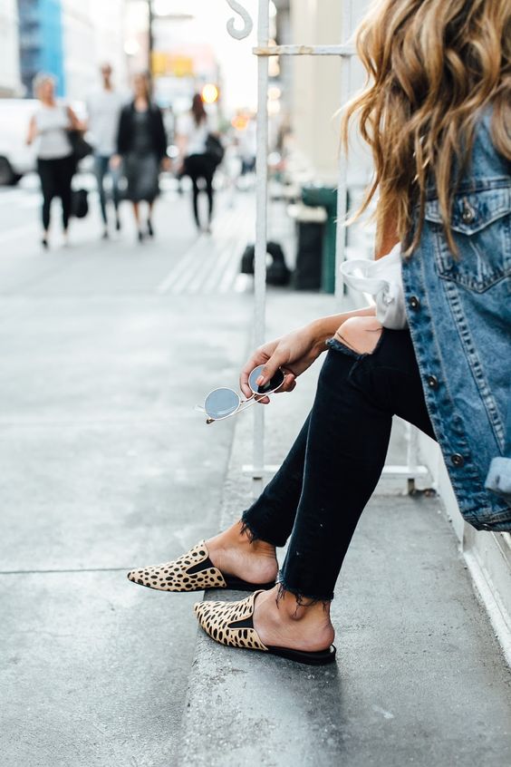 The perfect leopard mules for fall!