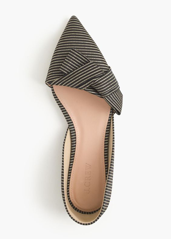 sloan striped d'orsay flat