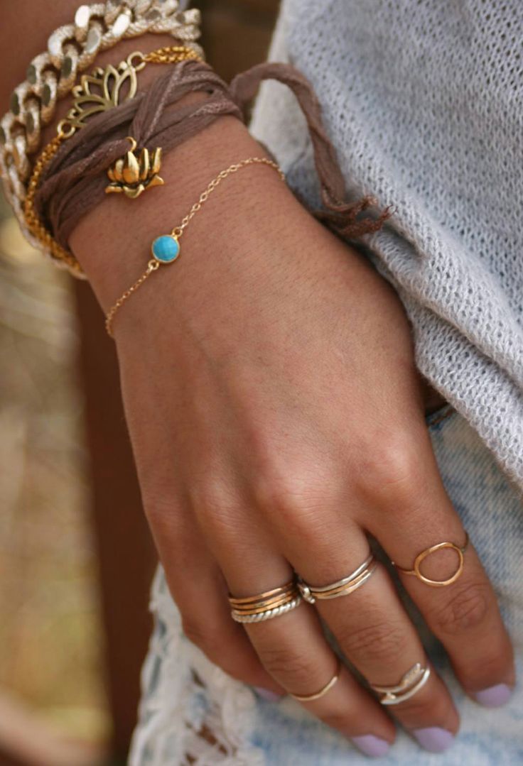 Layering your bracelets