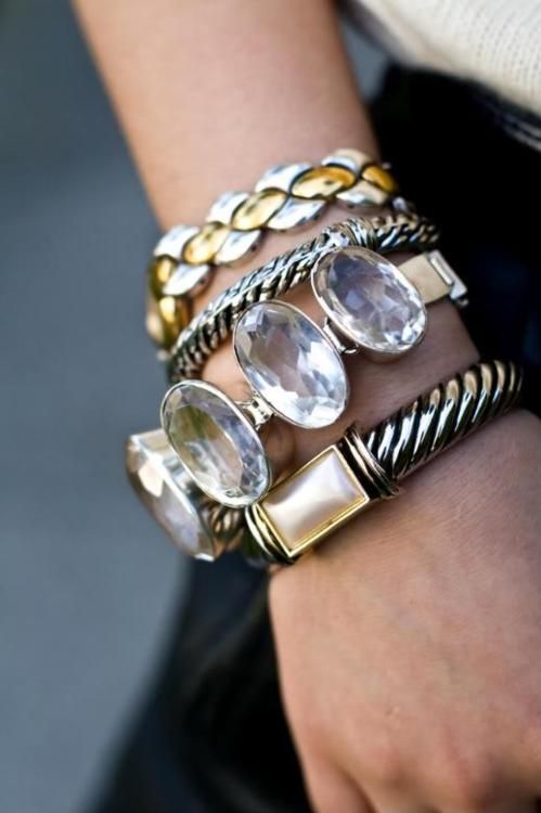 Layering your bracelets!