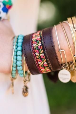 Turquoise Layering Bracelets