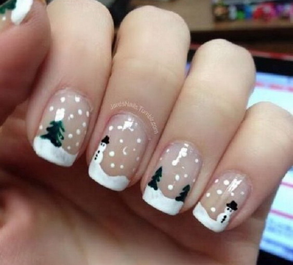 #Christmas #Nail #Art Winter Holiday Nail Art