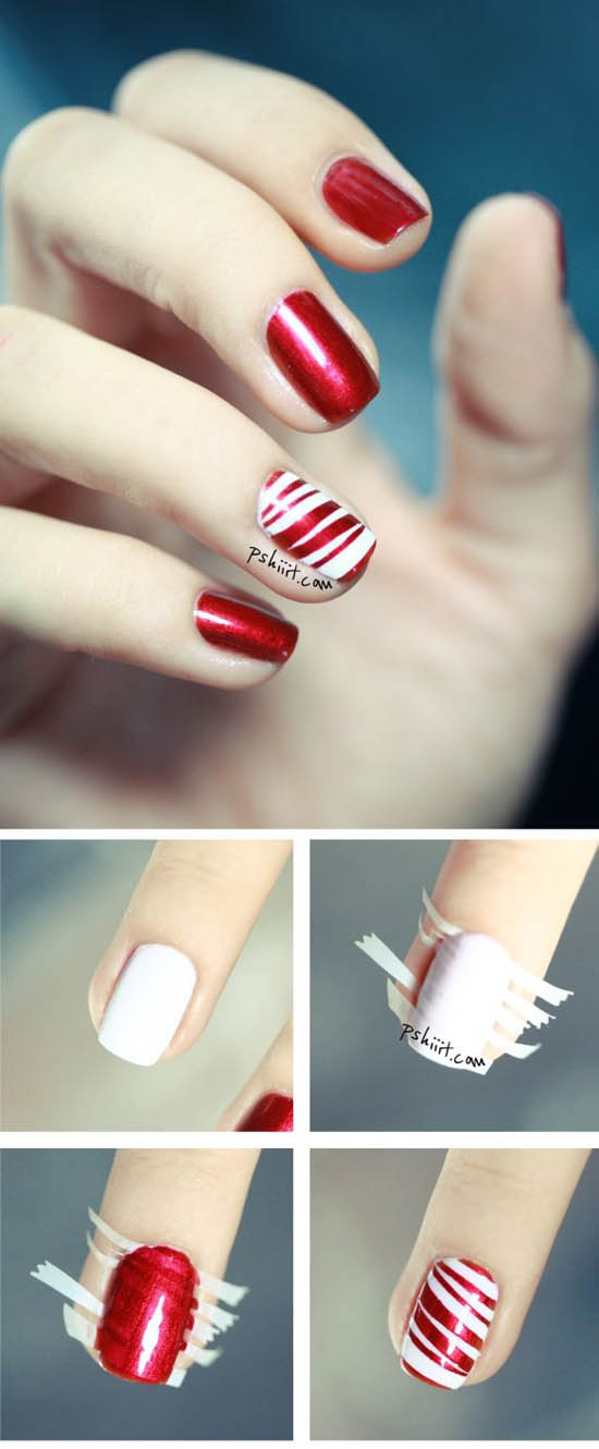 Simple Christmas Nail Art