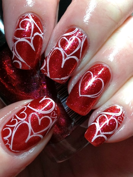 Beautiful Valentines Nail Designs