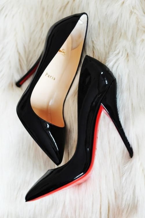 Christian Louboutin Batignolles Black Patent Leather Pumps