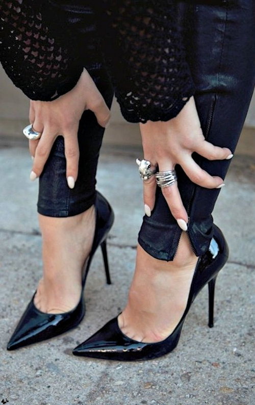 Sexy black heels