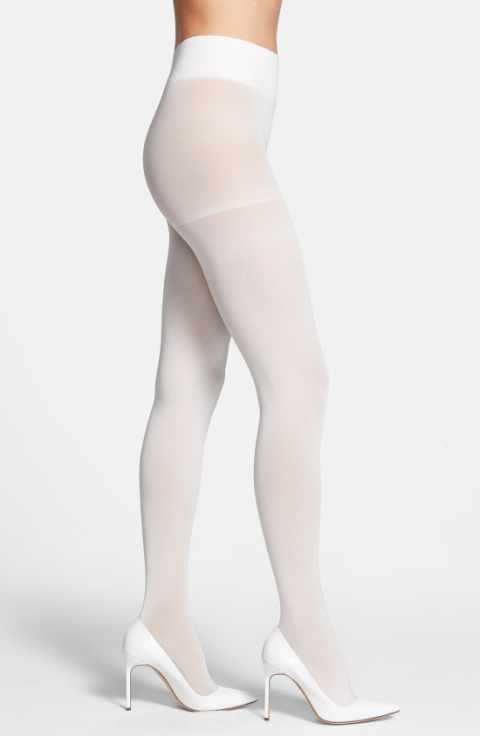 Women's White Tights Socks