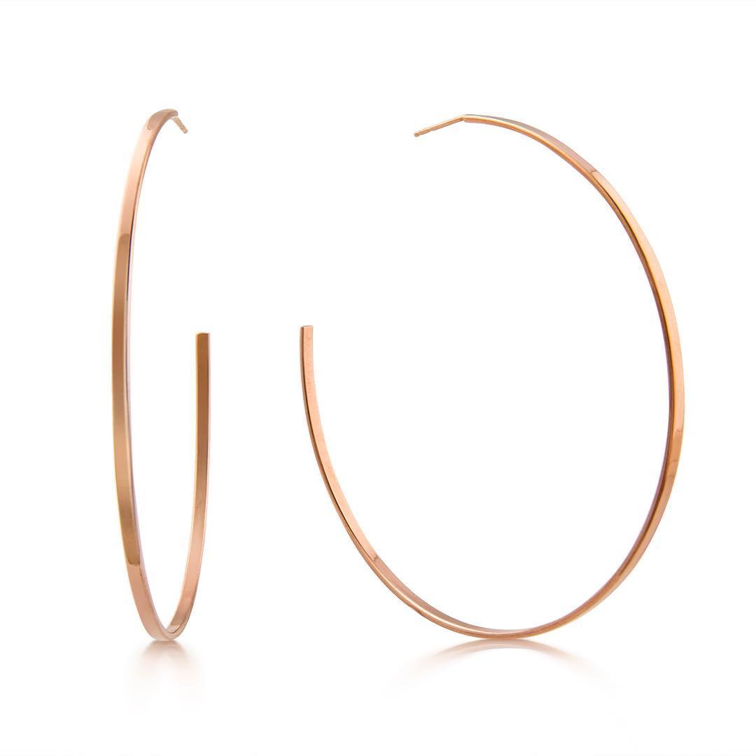 3 om Signature Hoops Earrings