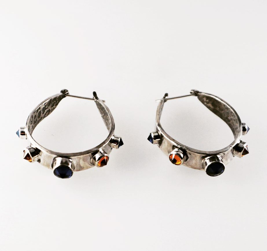 Unique hoop earrings
