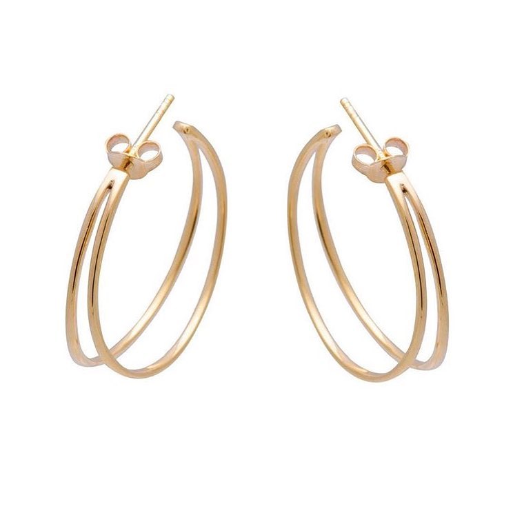 Your everyday hoop just got a makeover. Obsessed with these hoops from Sarah Mulder.