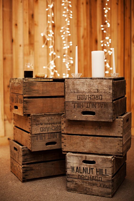 #Rustic #Wooden #Crates #Wedding #Ideas