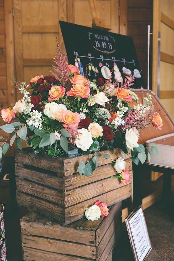 #Rustic #Wooden #Crates #Wedding #Ideas