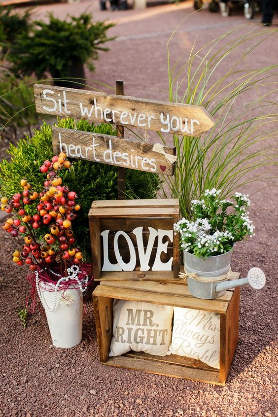 #Rustic #Wooden #Crates #Wedding #Ideas