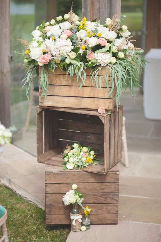 #Rustic #Wooden #Crates #Wedding #Ideas