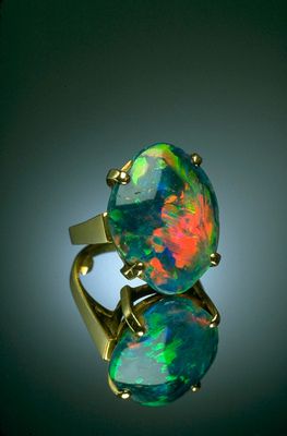 #engagement #ring #styles Black Opal Ring
