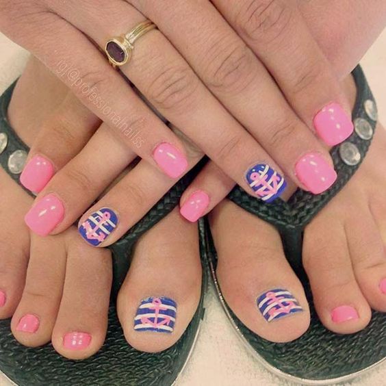 50 Adorable Matching Nail Art Designs