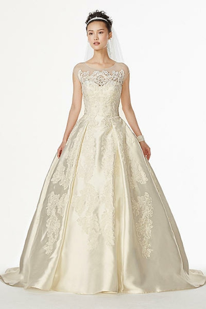 #Champagne #Wedding #Dresses Champagne wedding dress looks super inspiring!