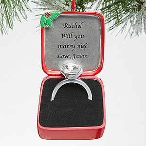 Christmas Engagement Ornaments - 