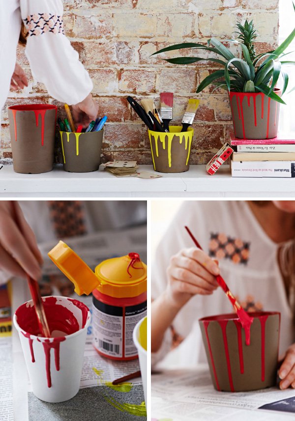 Creative DIY ideas Decorate plant pots