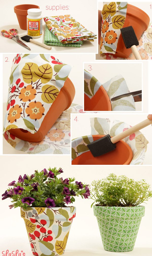 DIY: Decorated Flower Pots