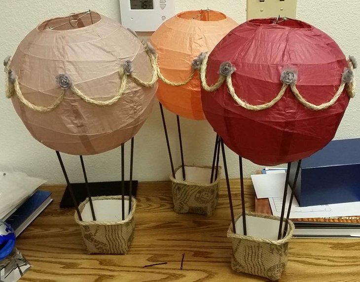 Embellished Paper Lantern Hot Air Balloon