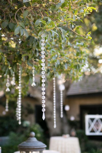 Embellished garlands to hang from trees and branches.
