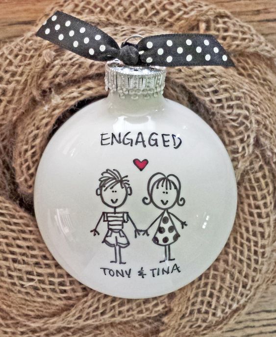 Engagement Personalized Ornament