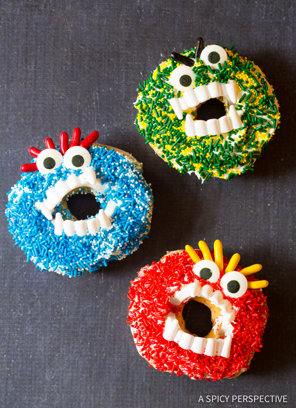 Halloween Monster Doughnuts