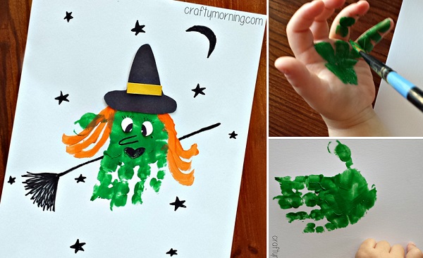 Hand Print Witch