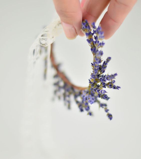 Lavender Bridal Bracelet Wrist Corsage Real 