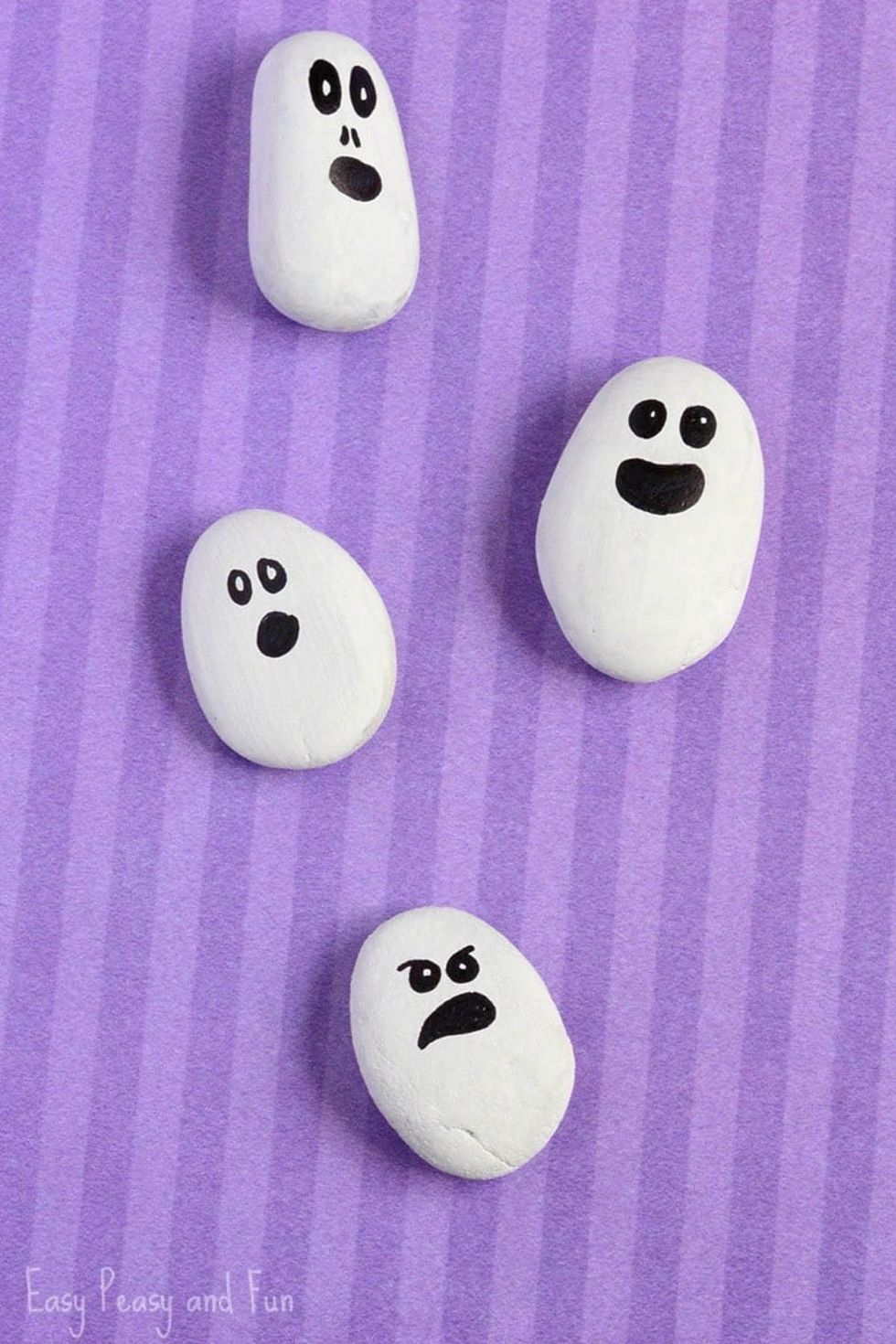 Painted Rock Ghosts