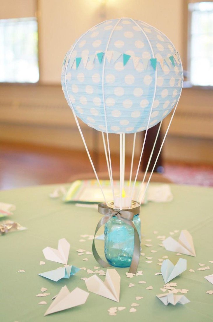 Paper Lantern Balloon Centerpiece