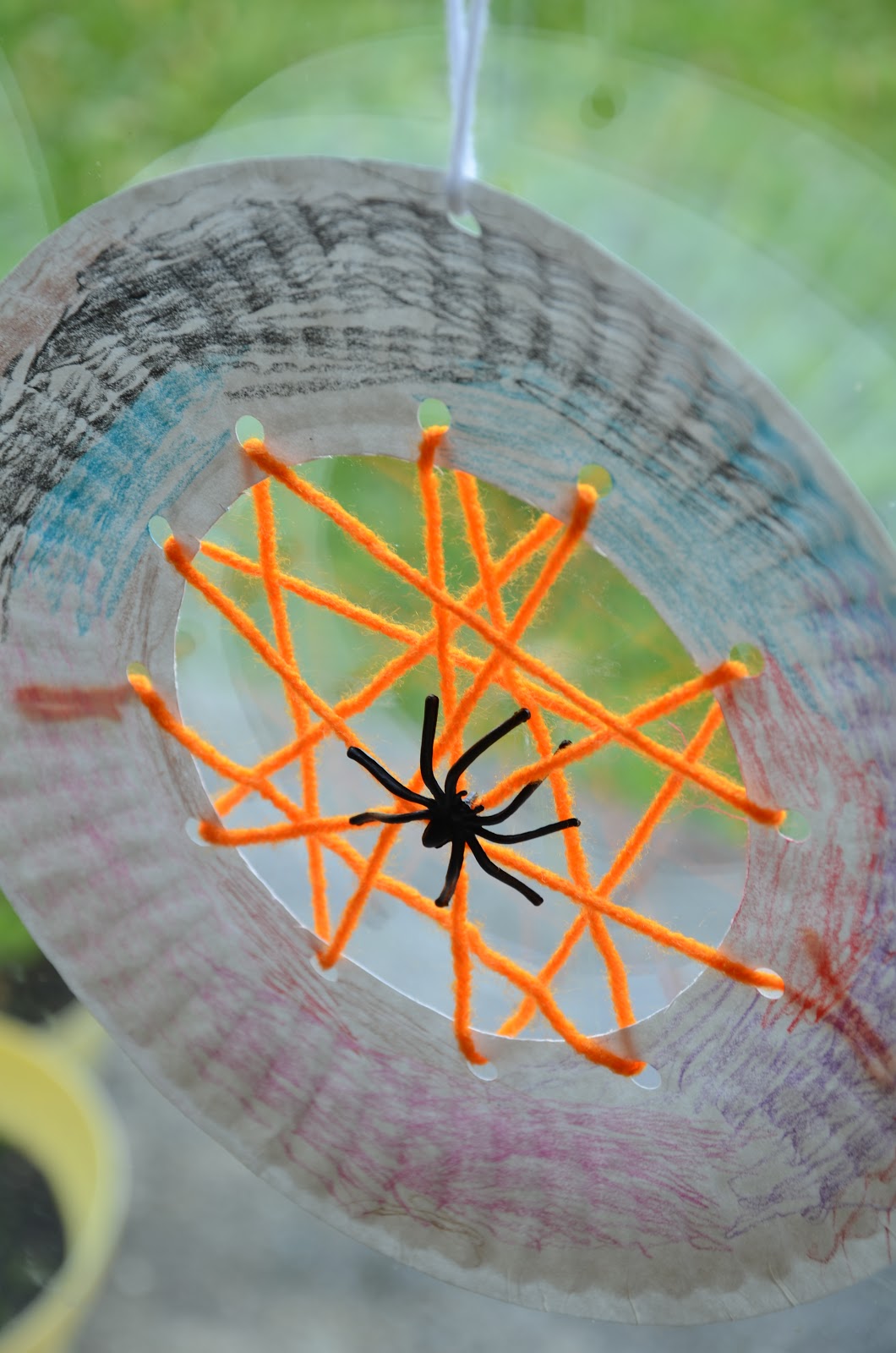 Paper Plate Spider Web Activity