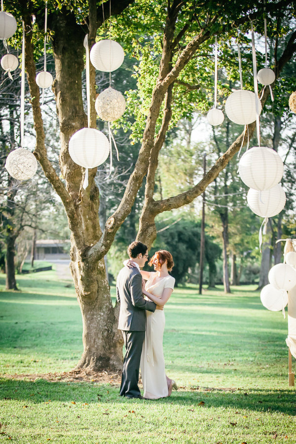 Paper lanterns require minimal work but leave a big impact.