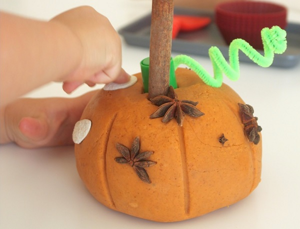 Pumpkin Spice Play Dough