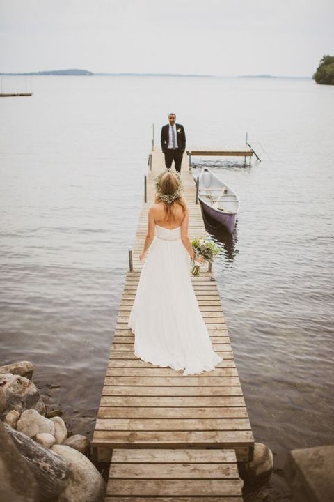 #Romantic #lake #wedding