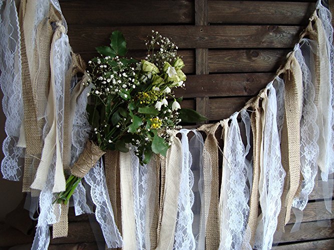 Rustic lace garland