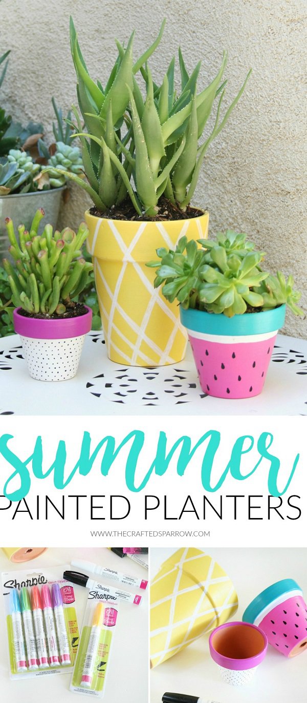 SUMMER PAINTED PLANTERS