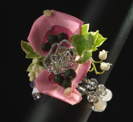 Sparkling Treasure in Silver with a Rose Buckle