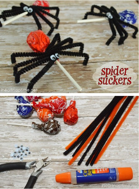 Spider Lollipops