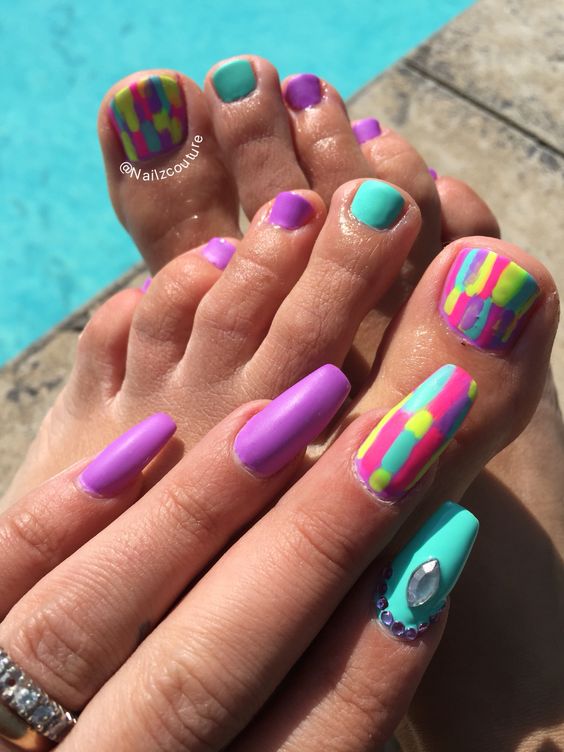 Summer pedicure