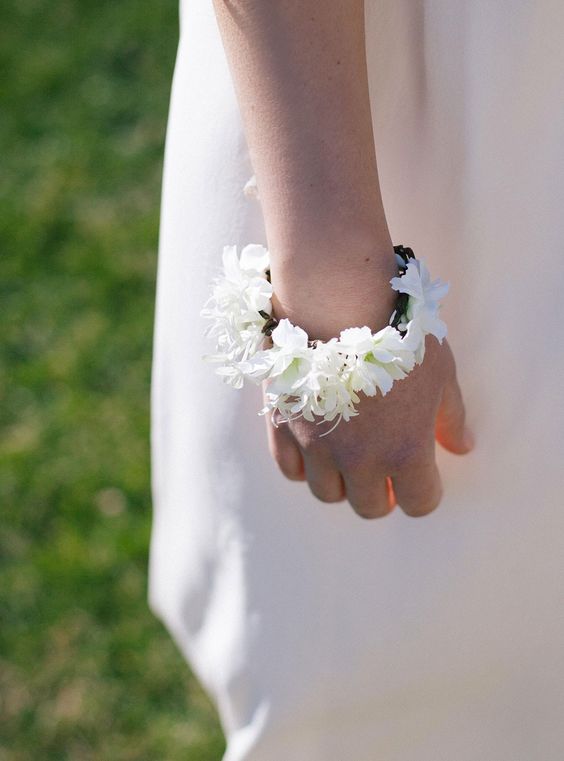 Tania flower bracelet ideal for bride