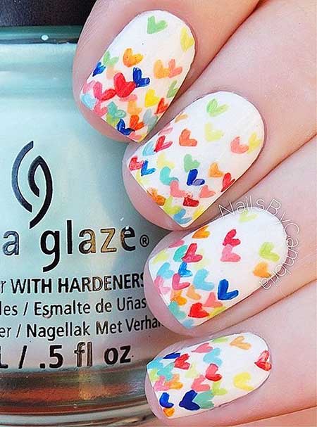 White Base Nail Art