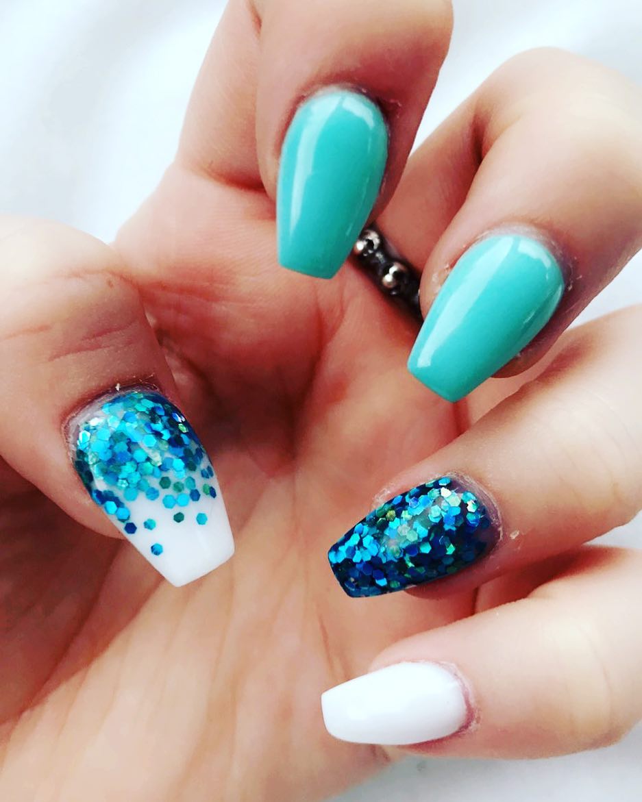 Mermaid nails. Pic by bethhayes1106