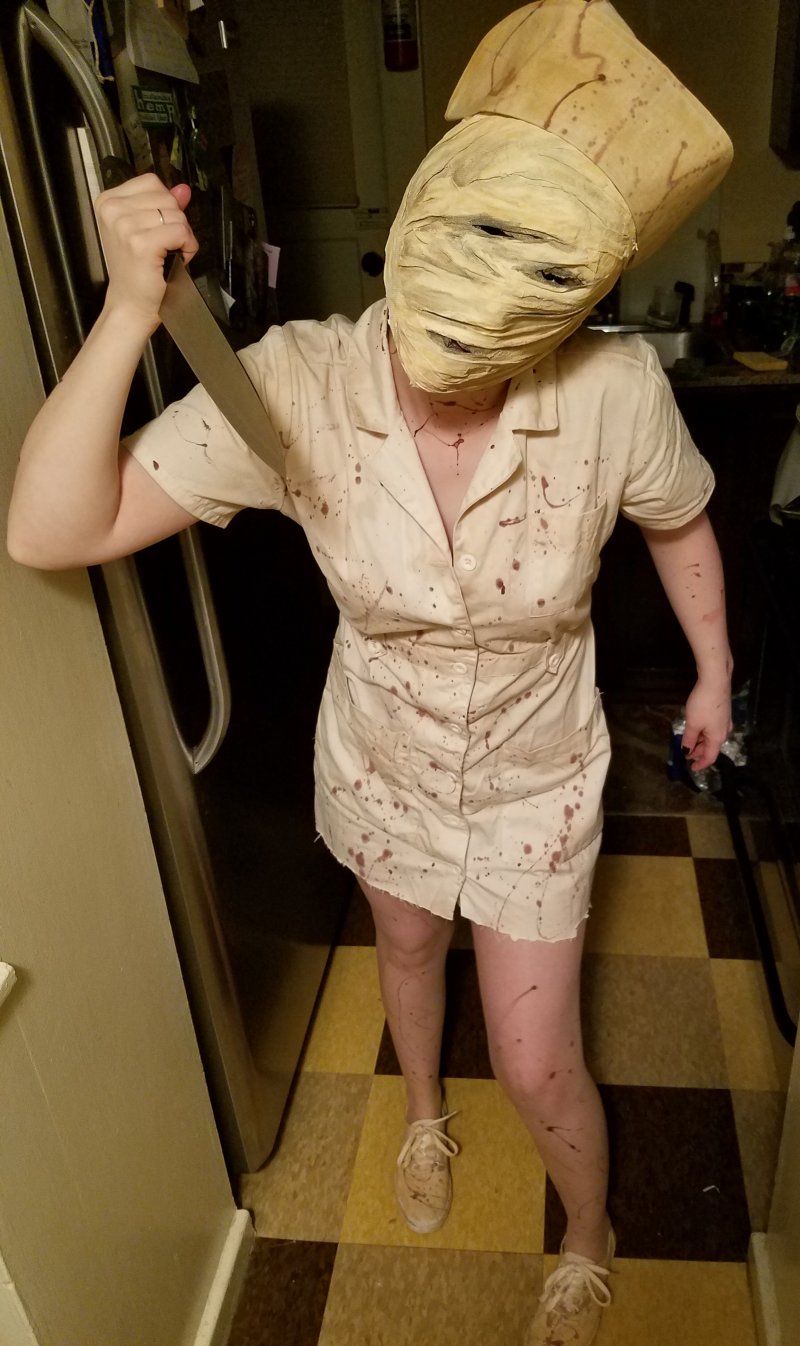 Bubblehead nurse costume.